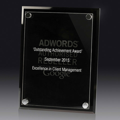 AC81A Acrylic Ambition Plaque 200mm