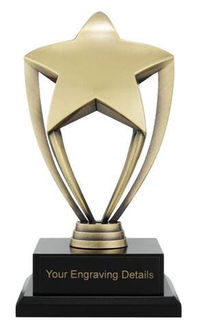AD104 - Gold Metal Star Award 195mm