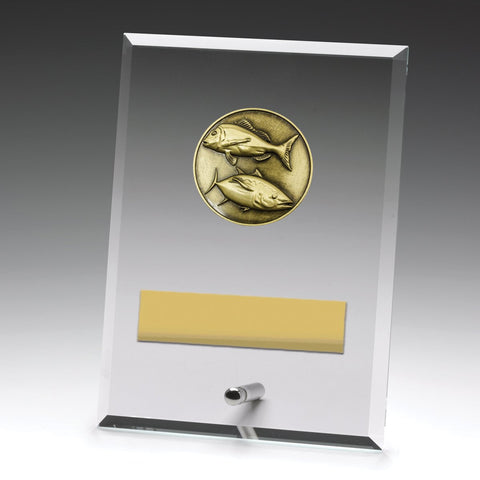 DY103B - Glass Plaque Fishing 175mm