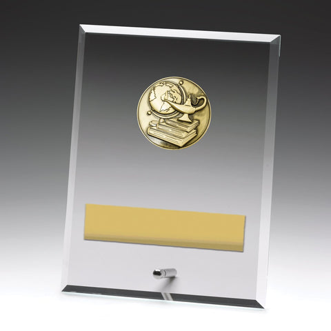 DY105C - Glass Plaque Academic 200mm