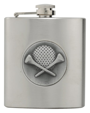 FSK17 - Golf Stainless Steel Flask 6oz