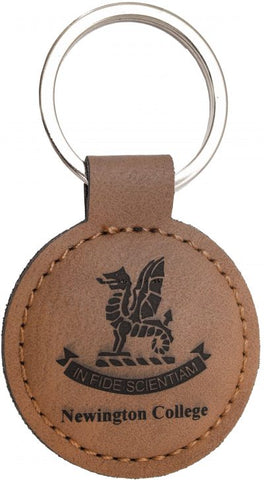 LE101 - Leatherette Keychain Circle