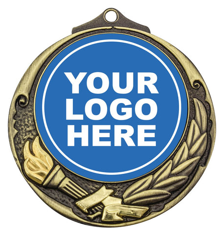 M412G - Torch Medal 50mm Gold