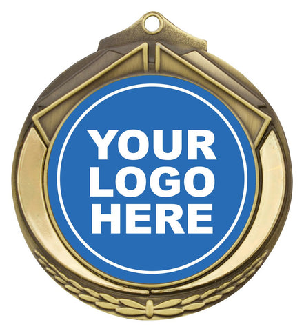 M432G - Shield Medal 50mm Gold