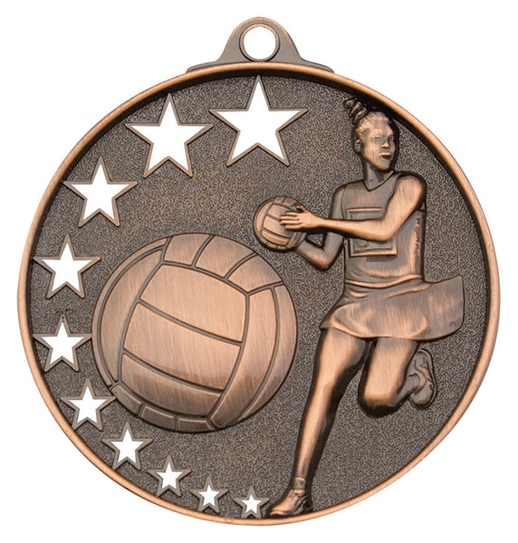 MH911B Netball Stars Medal Bronze