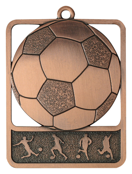 MR904B Football Medal Rosetta Bronze