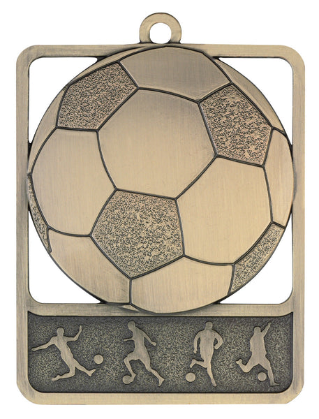 MR904G Football Medal Rosetta Gold