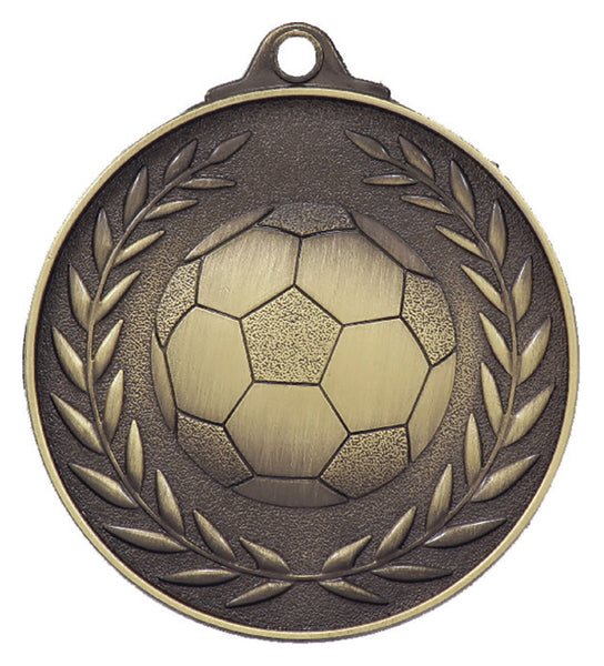 MX804G Football Wreath - Antique Gold