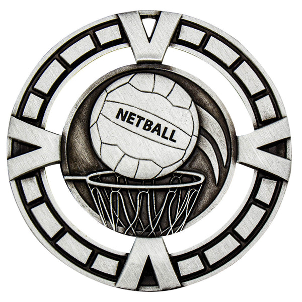 MY911S Netball Varsity Medal Silver