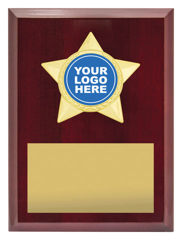 PL07C - Star Plaque Gold 200mm