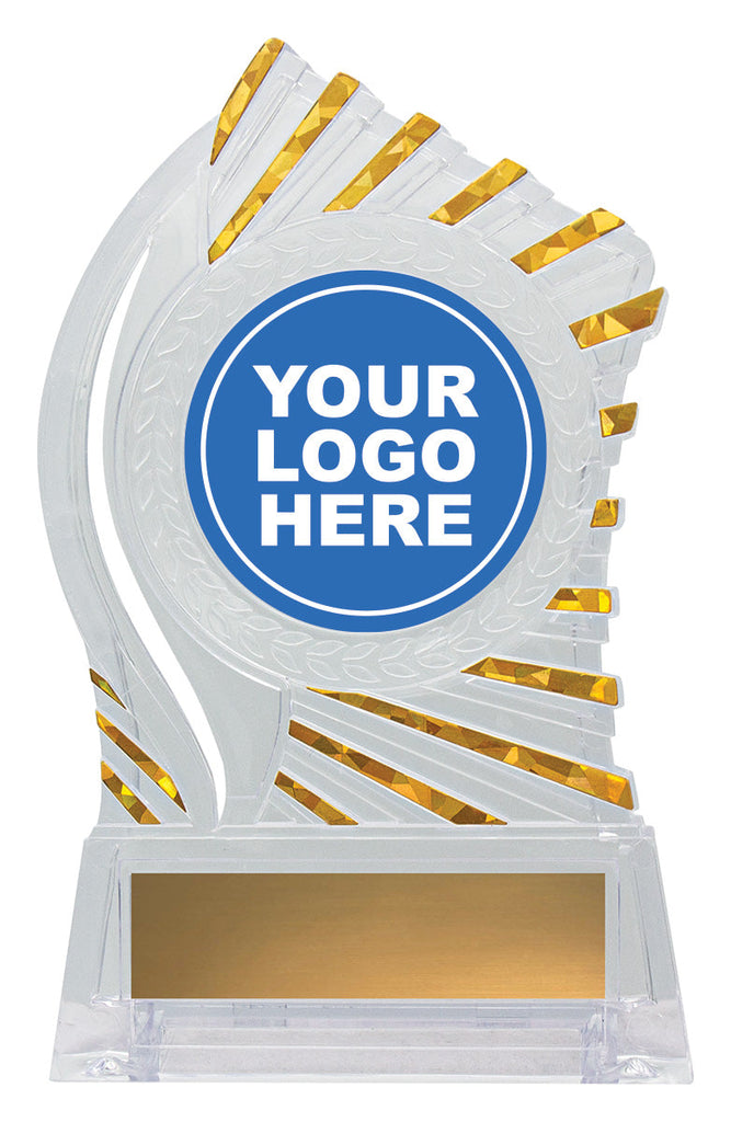 RH10G Solar Plaque Trophy with Gold 145mm The Trophy Store