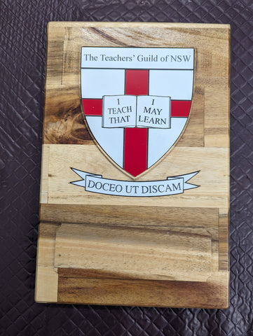 Teacher's Guild Custom Wooden Plaque