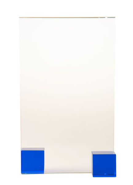 1283A - Blue Block Glass 200mm