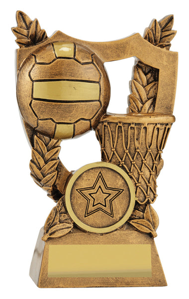 30437A Netball Alpha Shield 120mm