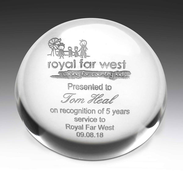 CP1 Crystal Paperweight 78mm