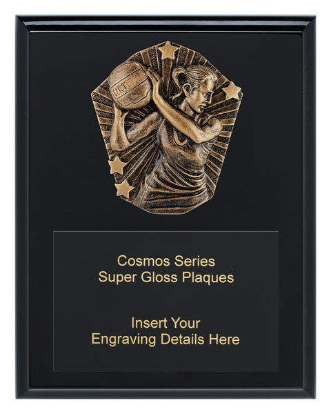 CRK791C - Cosmos Super Plaque Netball 250mm