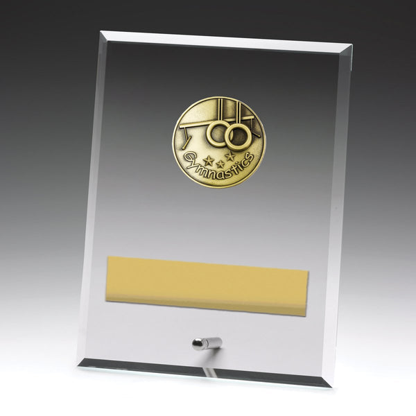 DY114C - Glass Plaque Gymnastics 200mm