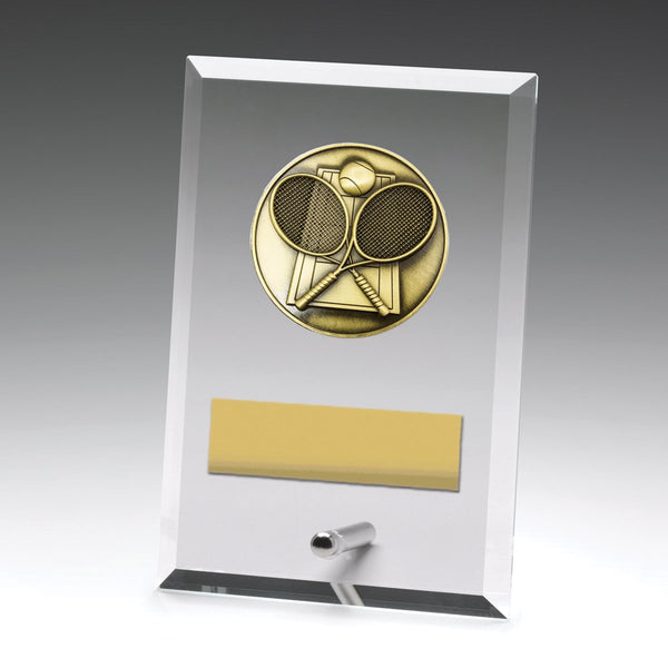 DY118A - Glass Plaque Tennis 150mm