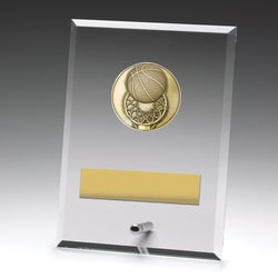DY134B - Glass Plaque Basketball 175mm