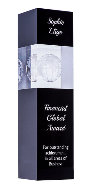 GL04C - Black Crystal Globe 240mm