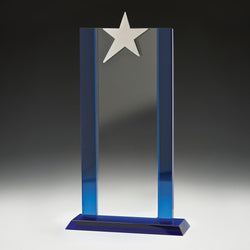 GM345 - Glass Blue Star Tower 245mm