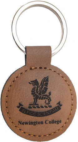 LE101 - Leatherette Keychain Circle
