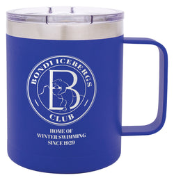 LSC103 - Blue Double Wall Mug with Handle 400ml