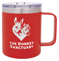 LSC106 - Red Double Wall Mug with Handle 400ml