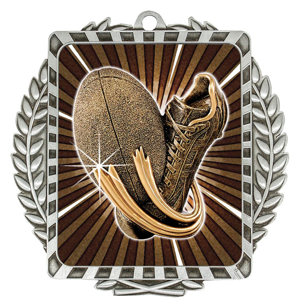 LWM039S - Rugby Lynx Wreath Silver