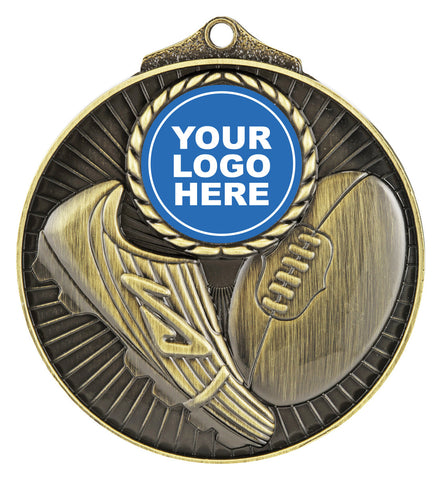 M088G Aussie Rules Medal Insert Gold