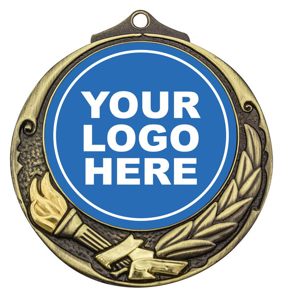 M412G - Torch Medal 50mm Gold
