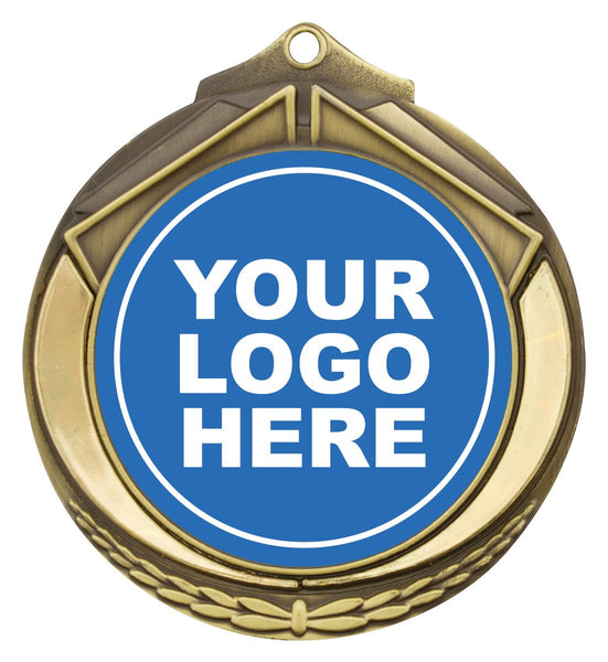 M432G - Shield Medal 50mm Gold