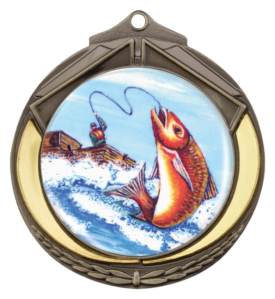 M432S-K77 - Shield Medal 50mm Silver