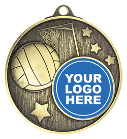 MC611G Club Medal Netball Gold