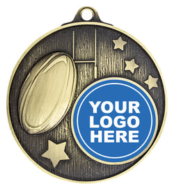 MC613G Club Medal Rugby Gold
