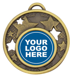 MD466G - Multi-Stars Medal Gold