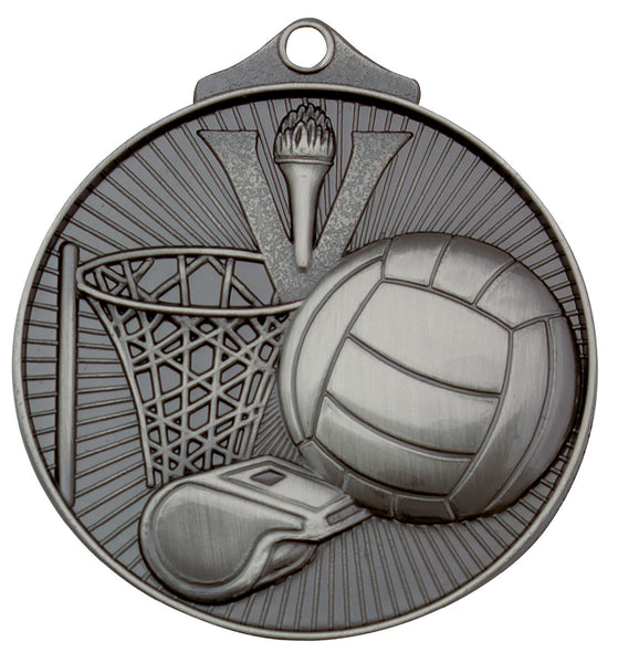 MD911S Netball Medal Silver