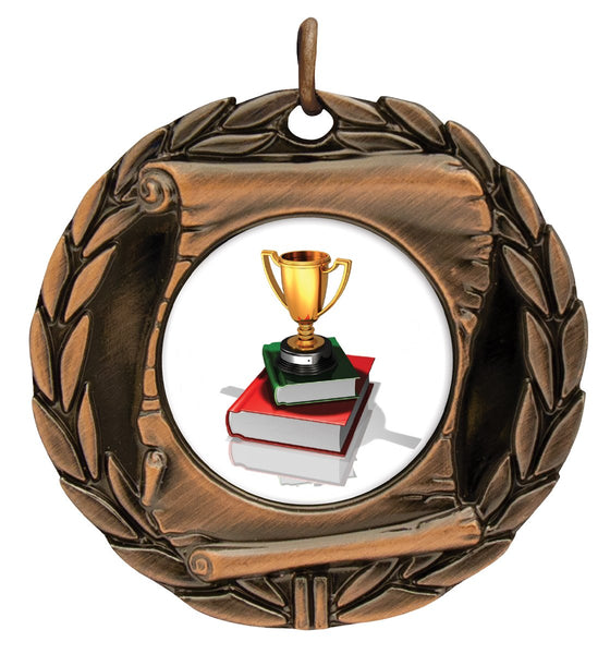 MD95B-C051 - Scroll Medal Bronze