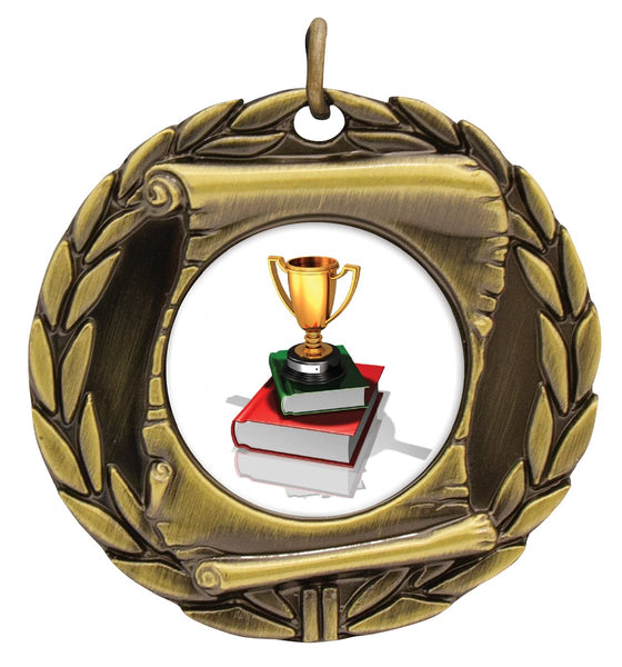 MD95G-C051 - Scroll Medal Gold