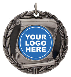 MD95S - Scroll Medal Silver