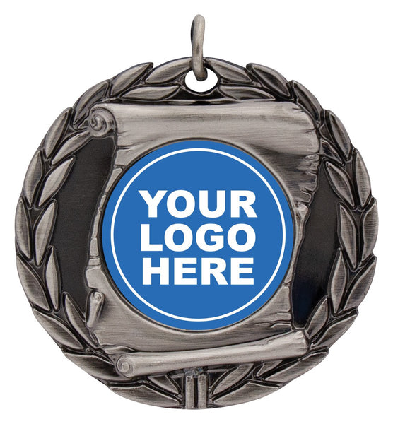 MD95S - Scroll Medal Silver