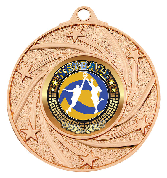 ME140B-B37 - Shiny Eco Stars Netball Bronze