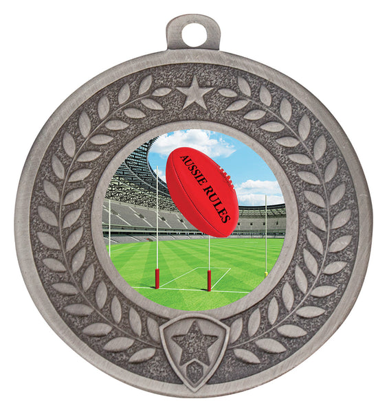 ME301S-C882 - Footy Distinction Medal Silver