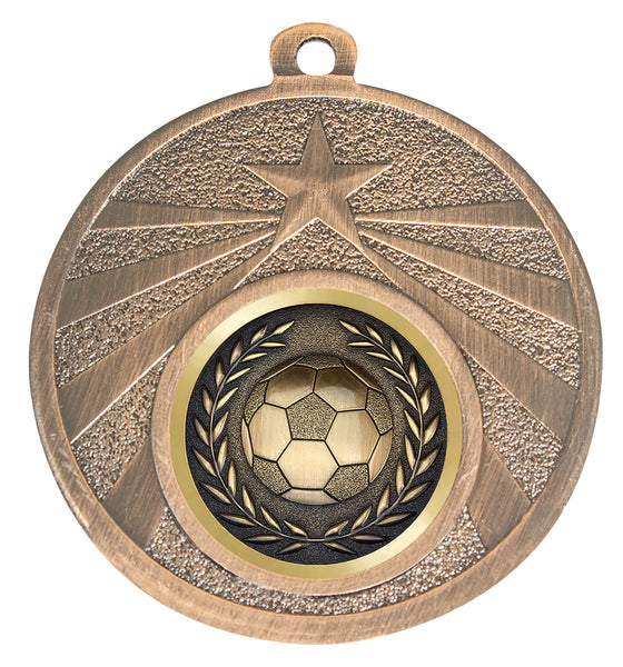 ME308B-B80 - Football Starshine Medal Bronze