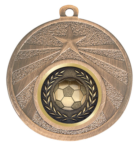ME308B-B80 - Football Starshine Medal Bronze