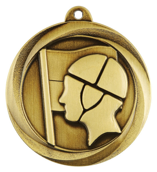 ME958G - Lifesaving Econo Medal Gold