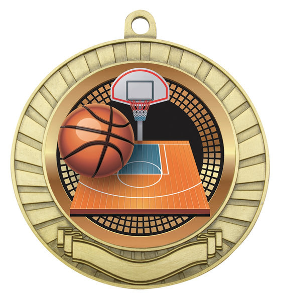 MES234G - Eco Scroll Basketball Gold