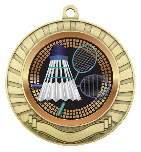 MES246G - Eco Scroll Badminton Gold