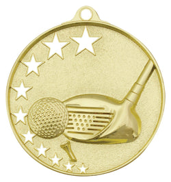 MH909G - Golf Stars Medal Gold