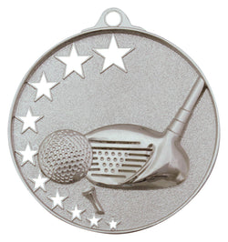 MH909S - Golf Stars Medal Silver